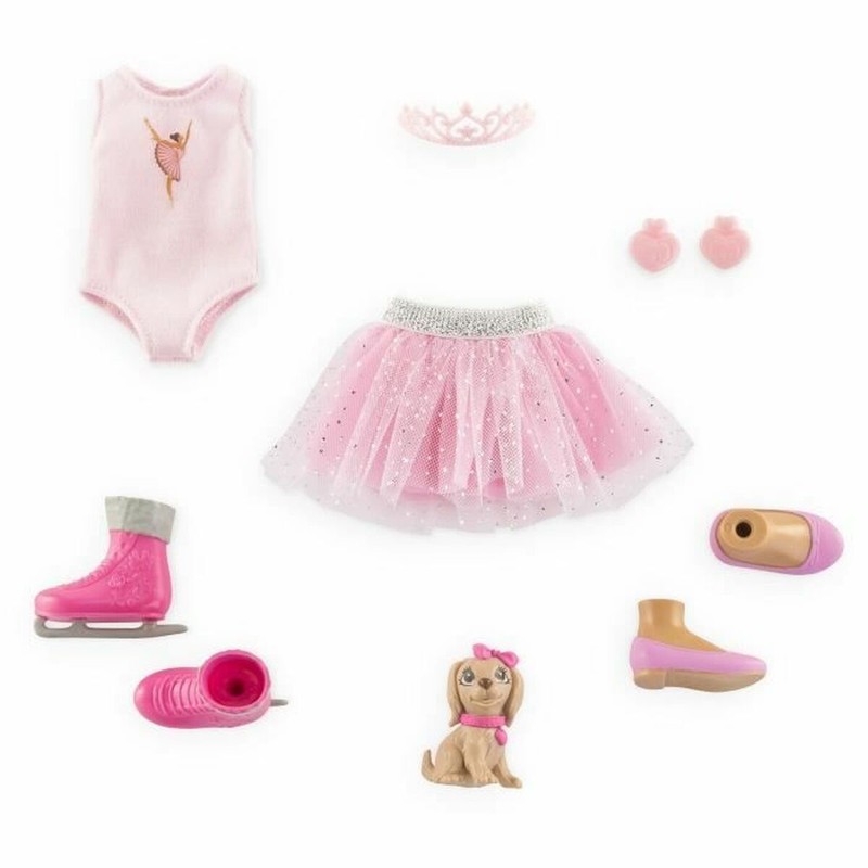 Detalle de la ropa de Muñeca Corolle, un juguete educativo para niña.
