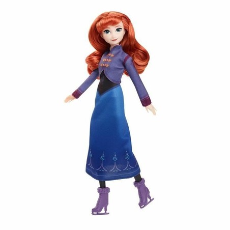 Detalle del rostro de la muñeca Frozen, ideal para juego imaginativo