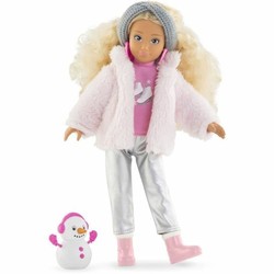 Muñeca Corolle suave con gorrito rosa