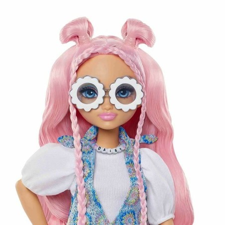 Juego creativo niñas: Barbie articulada con accesorios como bolso y gafas