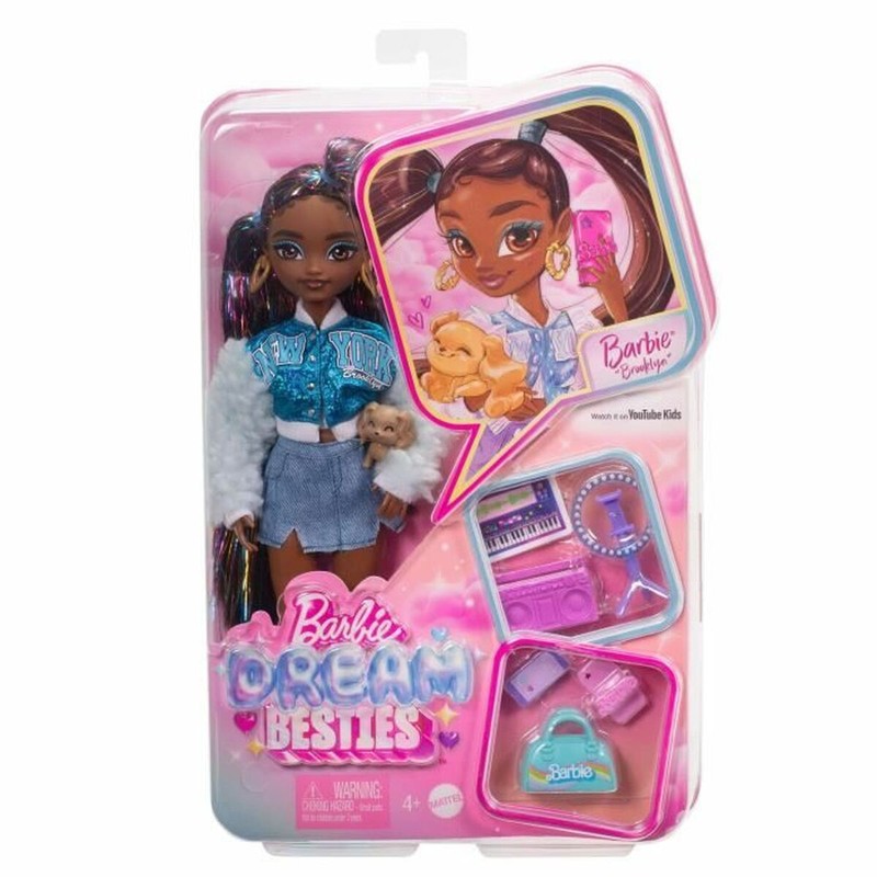 Muñeca Barbie Brooklyn de Mattel, calidad y seguridad garantizadas para tu hija.