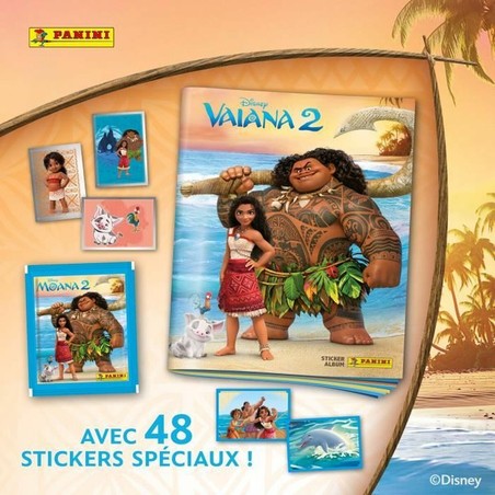 Set de colección de pegatinas Vaiana 2 para fomentar la imaginación infantil