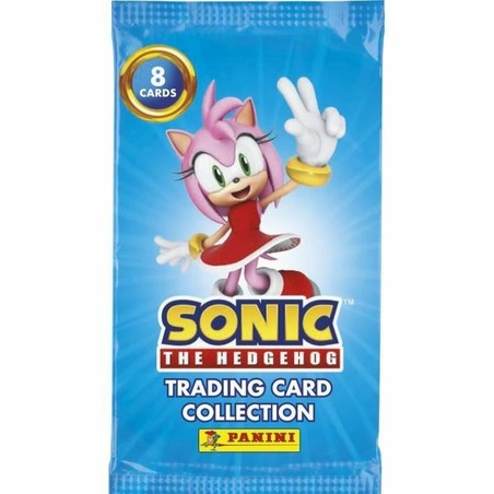 Niño divirtiéndose con el álbum de pegatinas Sonic, fomentando la creatividad