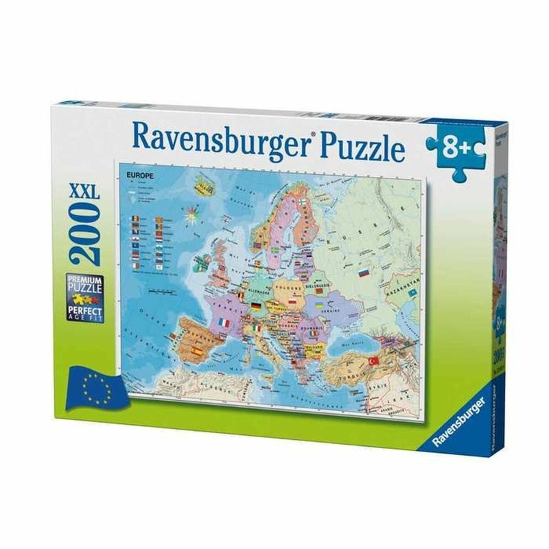 Puzzle mapa Europa niños Ravensburger 200 piezas
