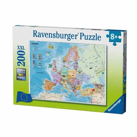 Puzzle mapa Europa niños Ravensburger 200 piezas