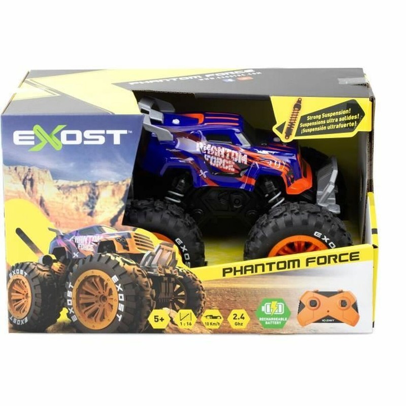 Coches juguete niños Exost Phantom Force Orange en acción