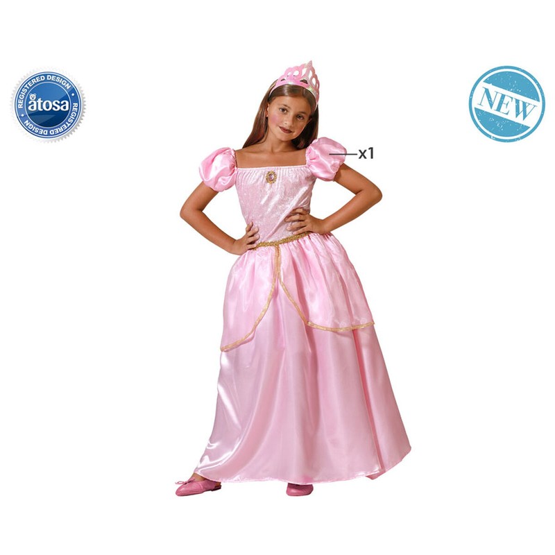 Disfraz de princesa rosa para fiestas infantiles
