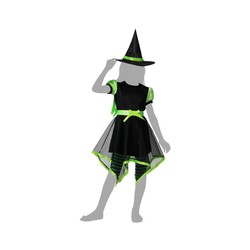 Disfraz niños bruja verde para Halloween 2