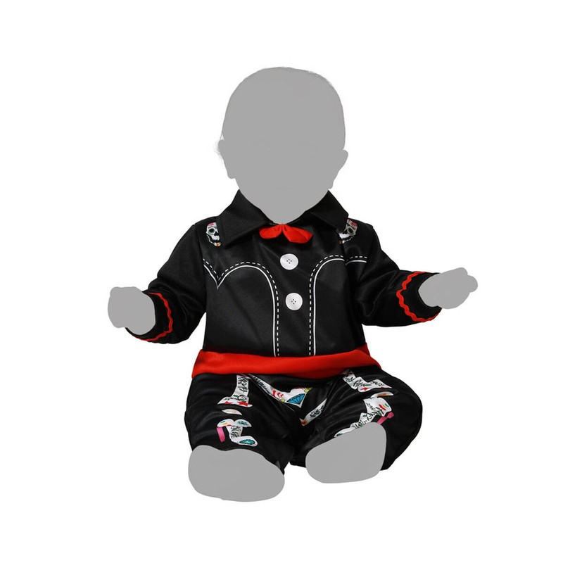 Traje de carnaval para niño esqueleto +24 meses