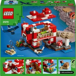Juguetes construcción niños LEGO Minecraft Casa Mooshrooms 2