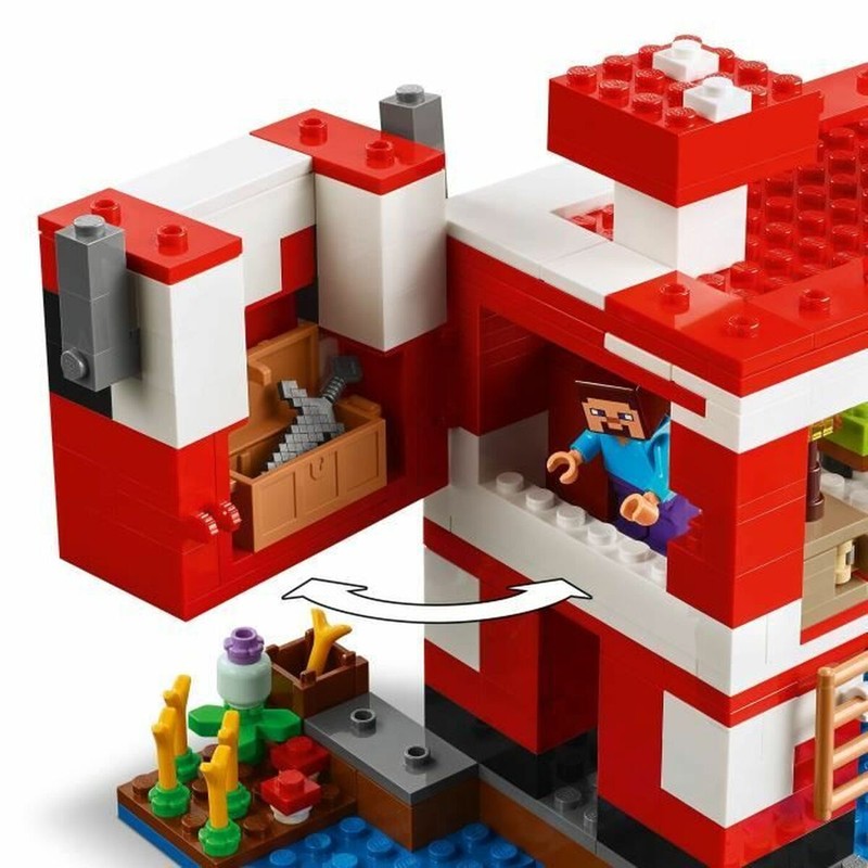 Casa Mooshrooms construida con bloques LEGO