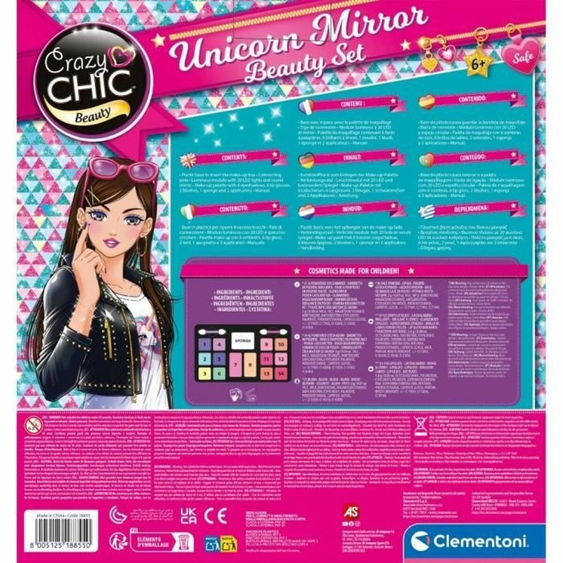 Set de maquillaje niños con accesorios de pelo y uñas