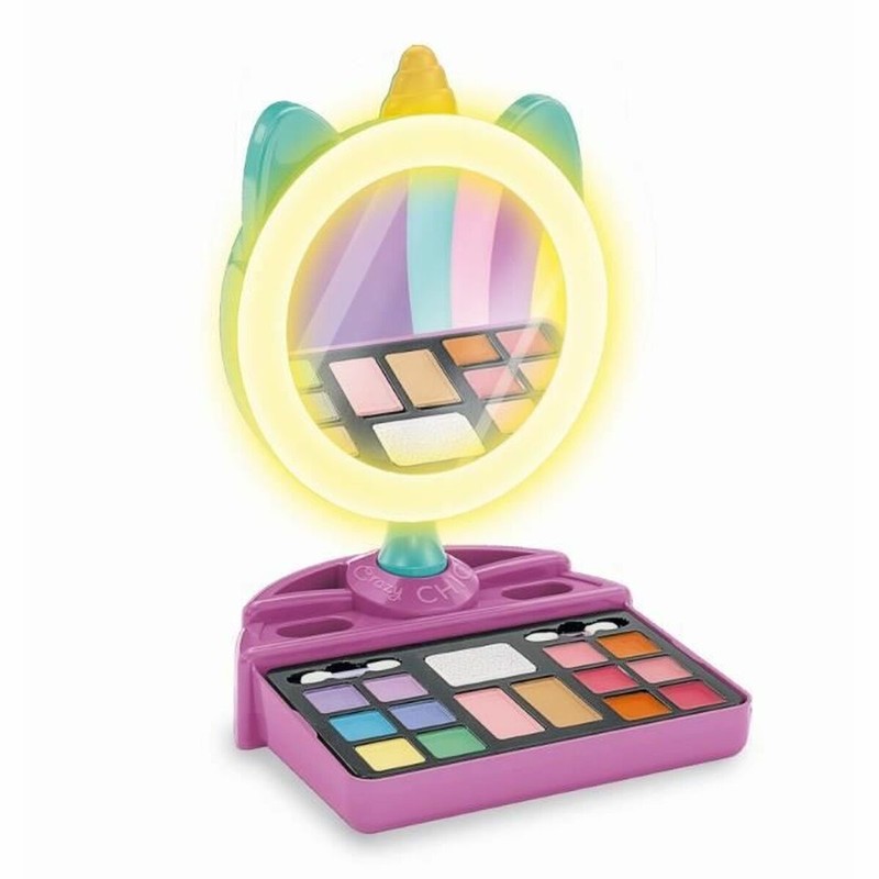 Kit estilismo infantil con espejo y aro de luz para niñas de 7 años
