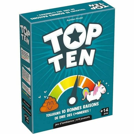 Juego de mesa Asmodee Top ten en francés para jugar en familia