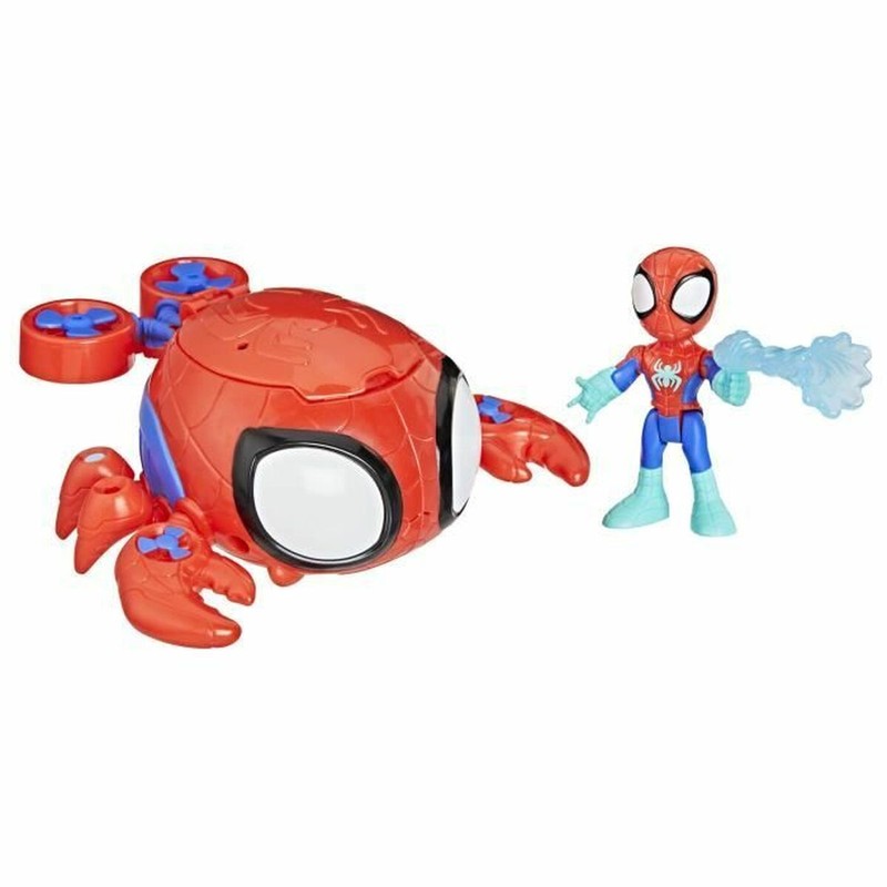 Muñeco Spidey Hasbro Water-Webs con Vehículo