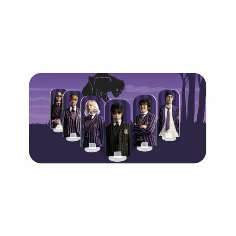 Juego de estrategia Wednesday Addams con personajes