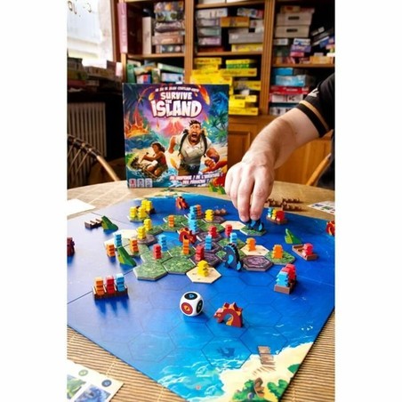 Componentes del juego de estrategia francés, listos para la partida.