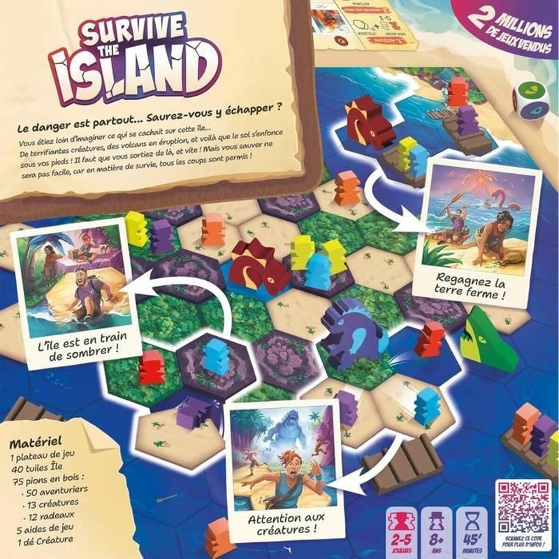 Caja del juego de mesa Survive The Island, ideal para regalo.