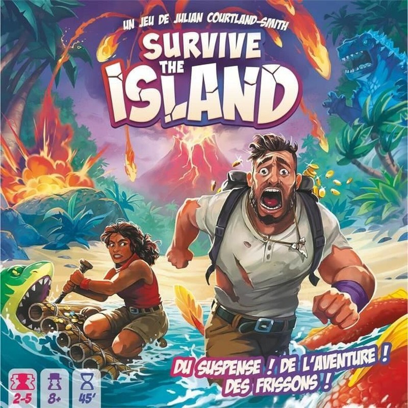 Juego de mesa familiar Survive The Island, diversión garantizada.