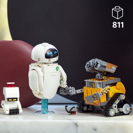 Lego WallE 43279, vista trasera detallada del modelo de colección.