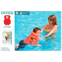 Chaleco hinchable infantil Intex naranja para seguridad en piscina 2