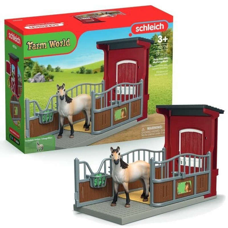 Playset Schleich Yegua Mustang Farm World 42724 - Compra online en MegaJuguetes