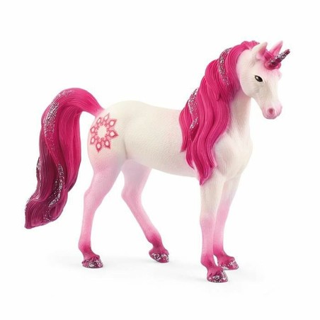 Unicornio Mandala Schleich articulado, figura coleccionable de fantasía para niños