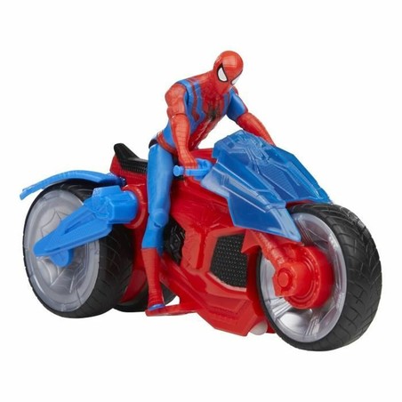 Vista lateral del Playset Epic Web Blast Cycle con sus características