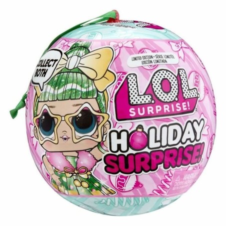 Huevo sorpresa LOL Surprise Holiday con muñeca y accesorios