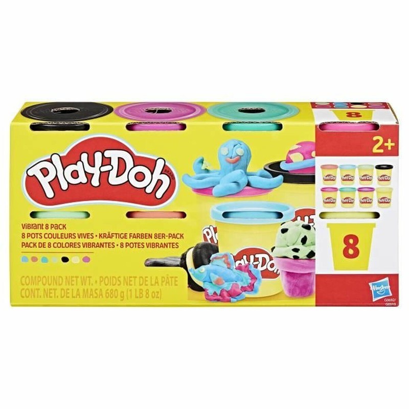 Actividades creativas con pintura dedos bebé Play-Doh