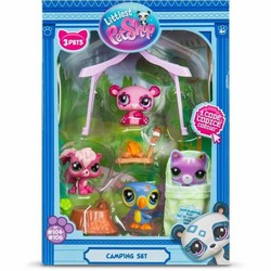 Playset Littlest Pet Shop Camping con figuras