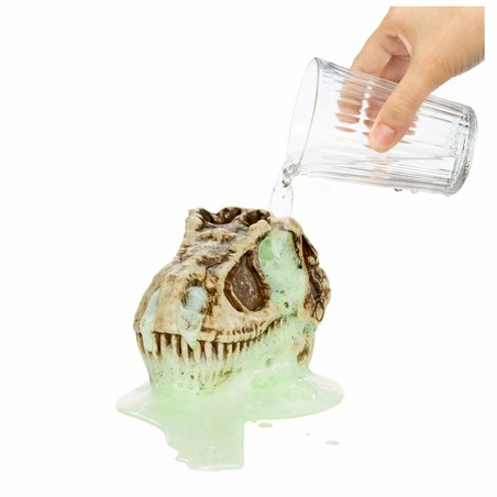Detalle del slime y mini dinosaurios del juguete sorpresa GrossMos