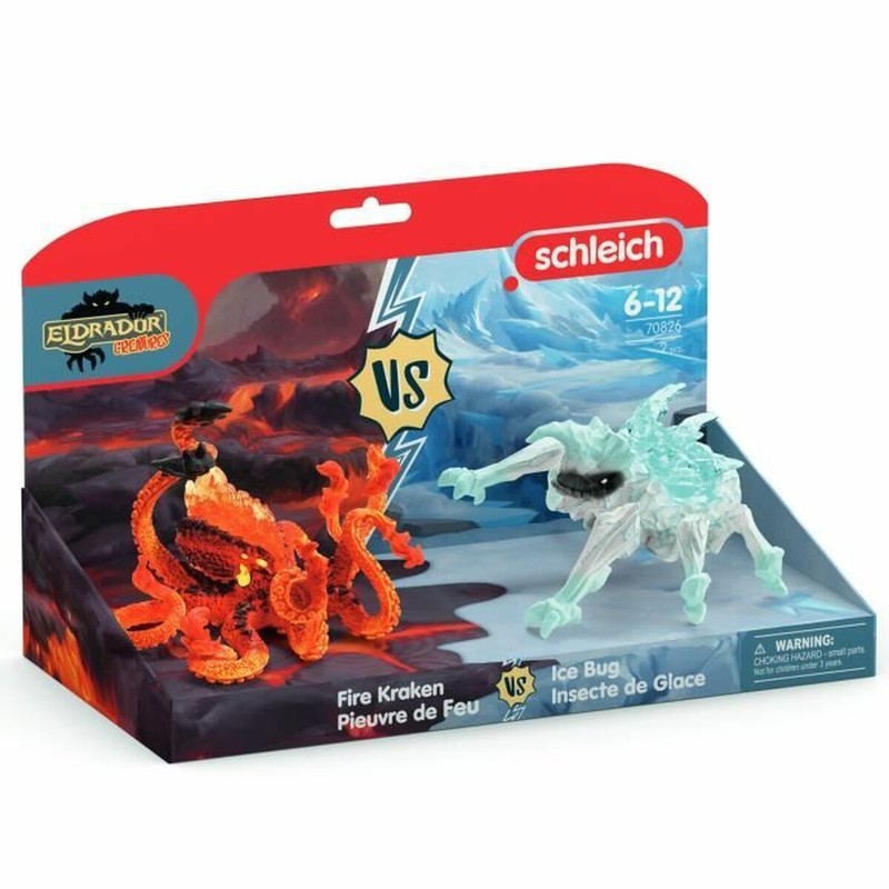 Detalle del Schleich Pulpo de Lava, criatura fantástica para coleccionar.