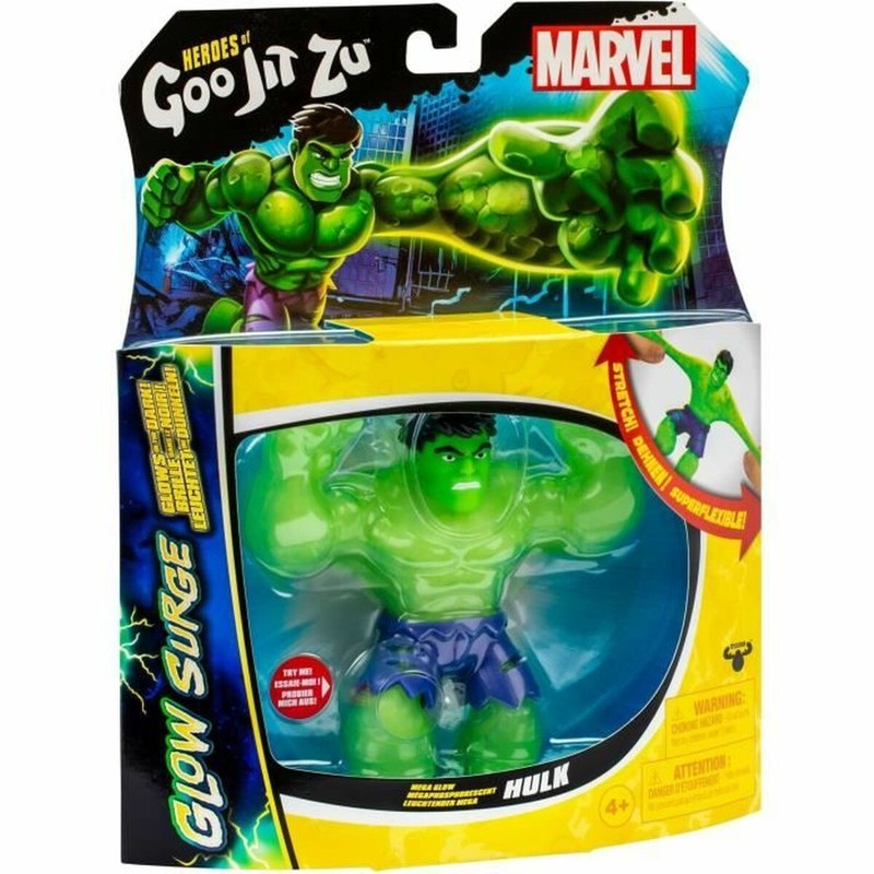 Muñeco Hulk flexible de Goo Jit Zu para jugar
