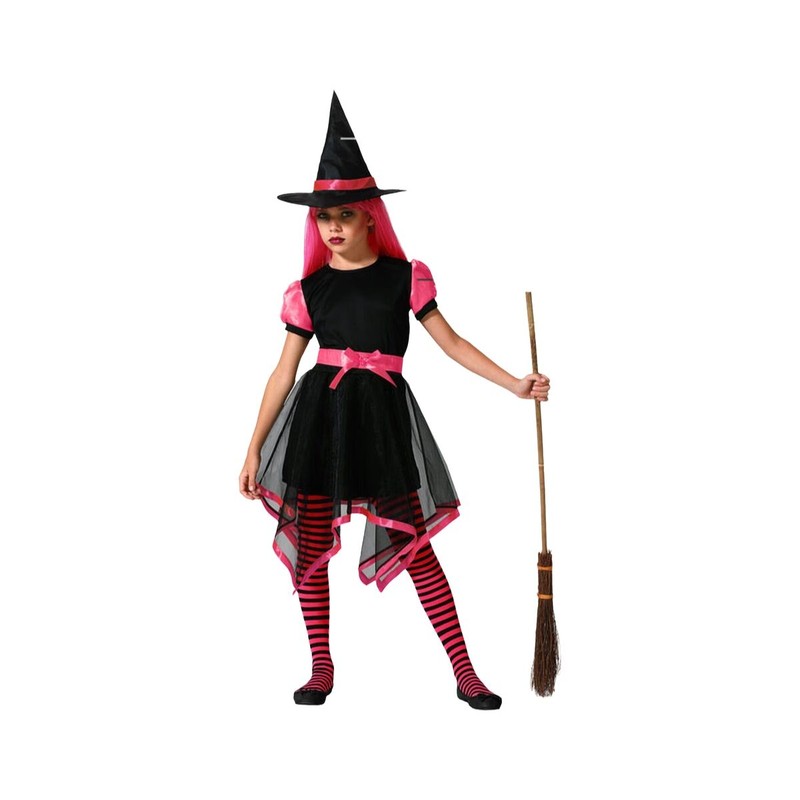 Disfraz para Niños Bruja Rosa - Ideal para Fiestas y Carnaval