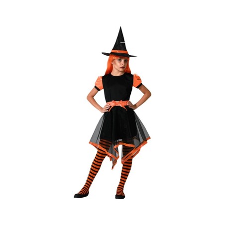 disfraces niños bruja naranja para halloween