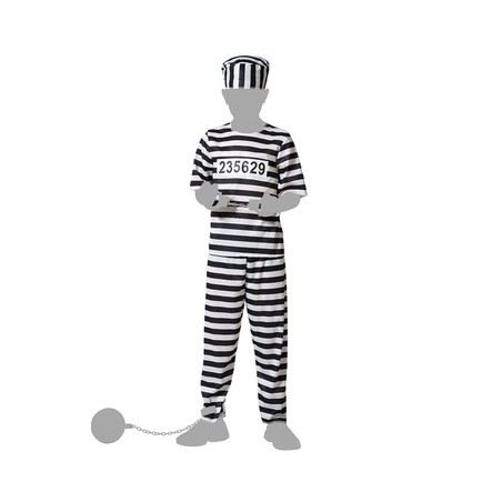 Disfraz niños preso multicolor para fiestas y carnaval