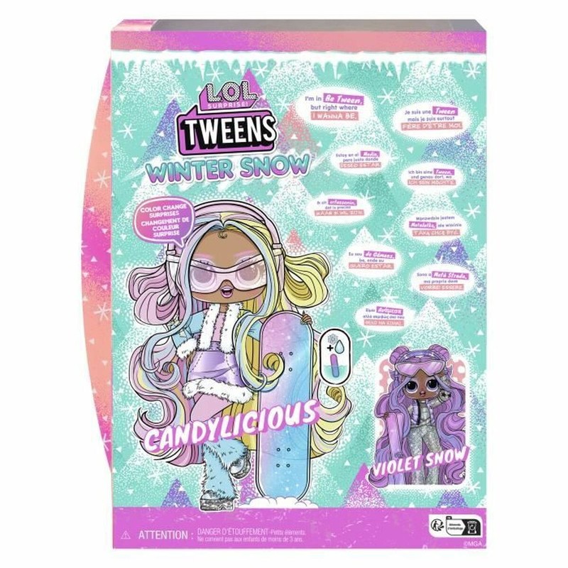 Juguetes LOL Surprise niñas, muñeca Candylicious y accesorios de invierno