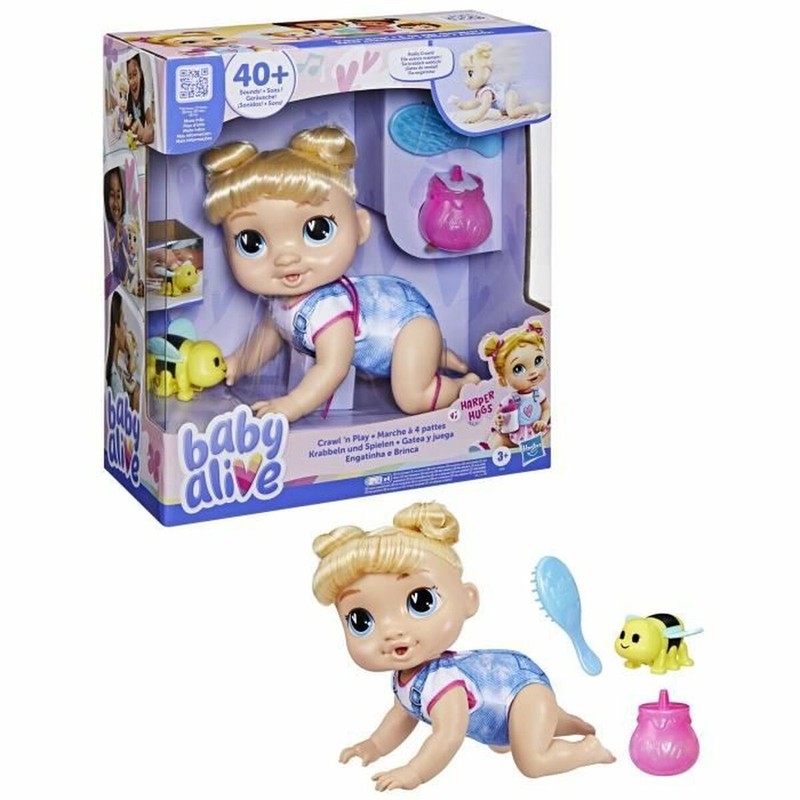 Muñeca Baby Alive Interactiva Harper Hugs gateando