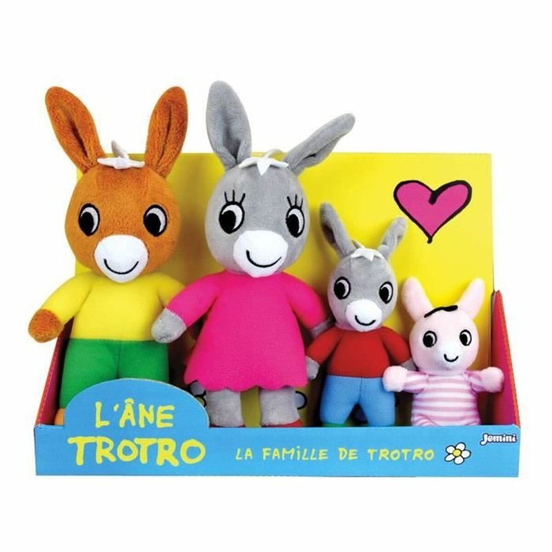 Peluche Trotro y Familia Jemini, suave juguete infantil