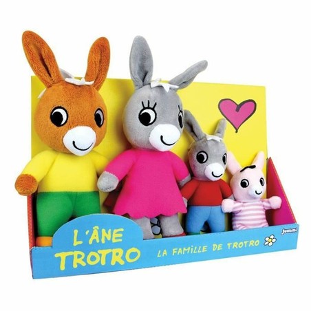 Familia Trotro en peluche, muñecos de tela de alta calidad