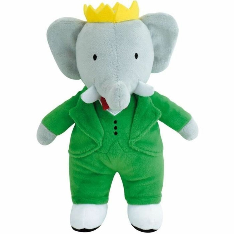 Muñeco elefante Babar de 20 cm, juguete seguro para bebés.