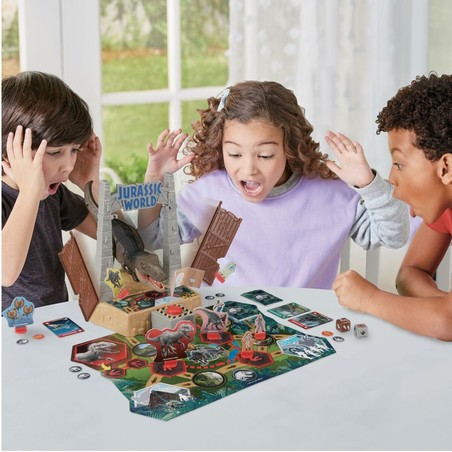 Caja del juego de mesa temático Jurassic World