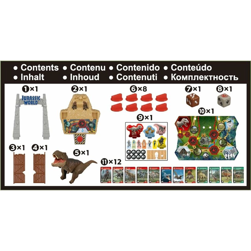 Componentes del juego de mesa infantil y familiar