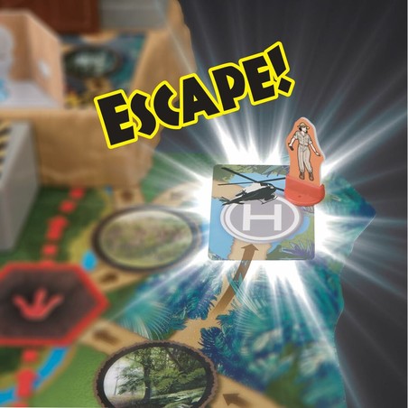 Vista lateral del embalaje del juego de mesa para niños