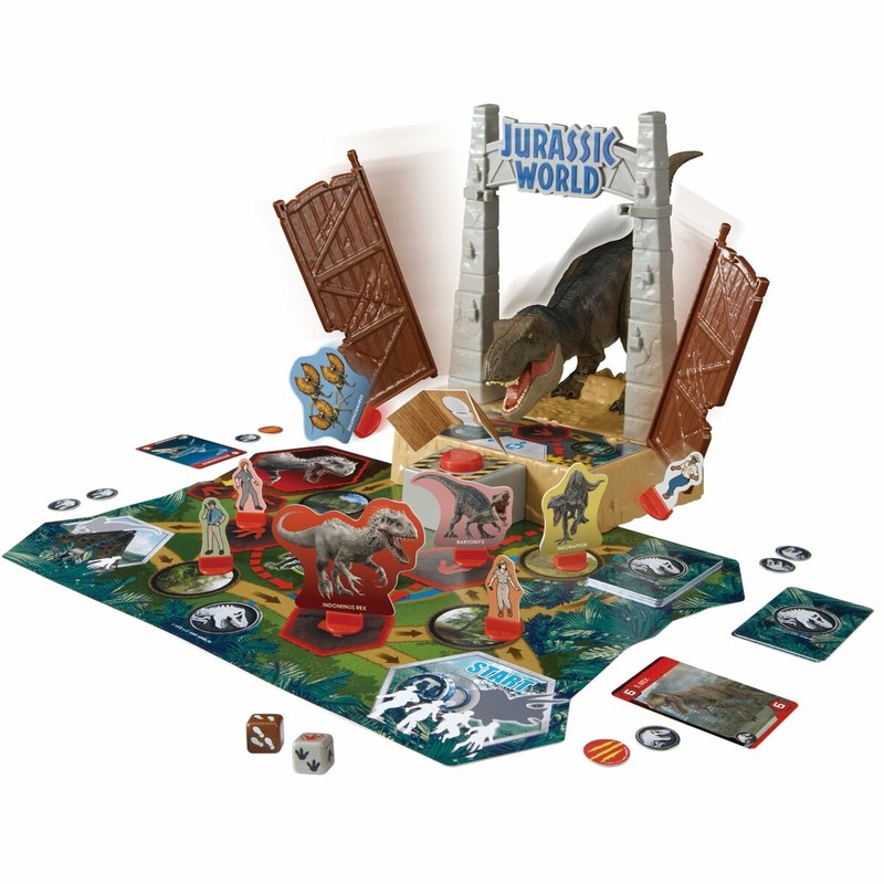 Ilustración del juego de mesa Jurassic World para niños