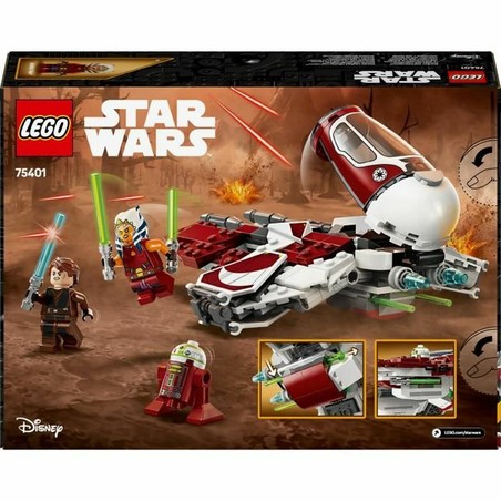 Detalle de los bloques construcción infantiles LEGO del Interceptor Jedi