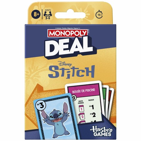 Caja de juego de mesa Hasbro, color azul y diseño juvenil
