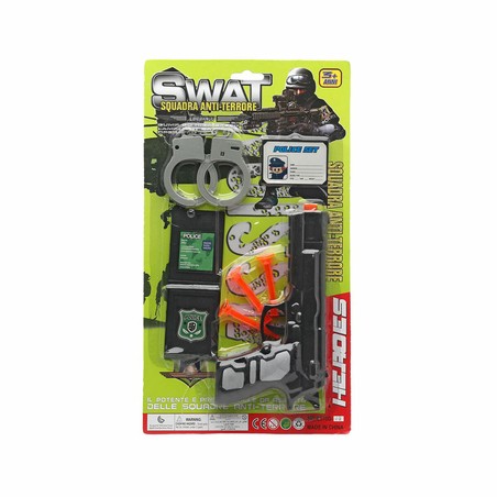 disfraces niños set policía oliva completo para carnaval