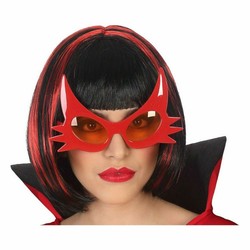 Gafas rojas para disfraces niños, accesorio divertido para disfraz infantil